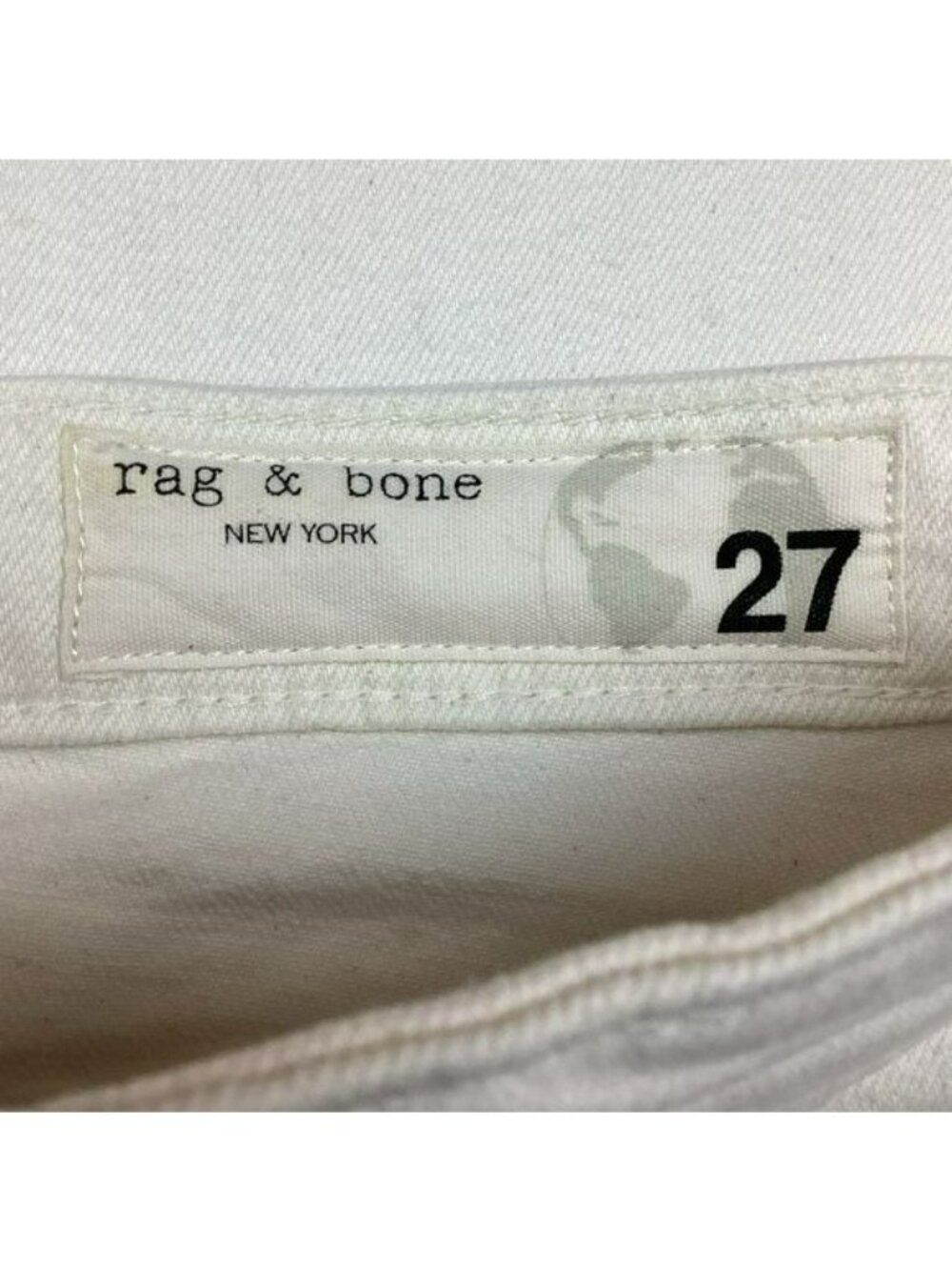 Rag & Bone Nina High-Rise Ankle Cigarette Jeans Ecru NWOT Size 27 - Picture 13 of 16